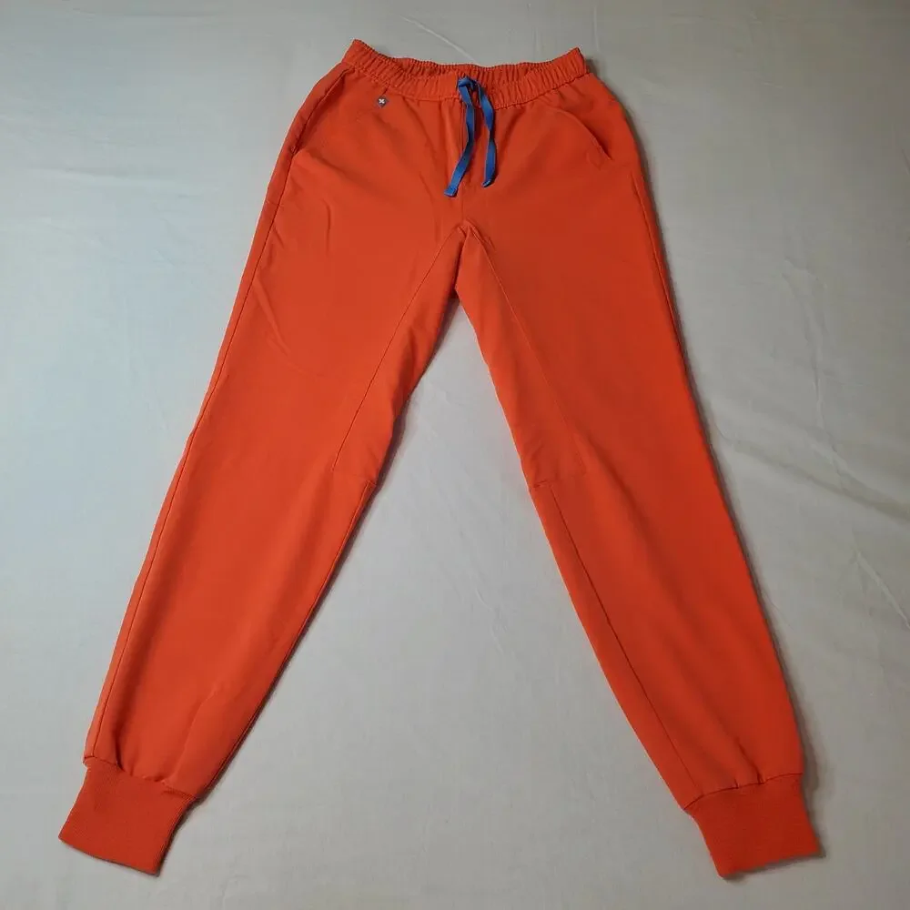 Figs Men's Size XS Tansen Jogger Slim-Fit Scrub Pants Orange MXXSW2004